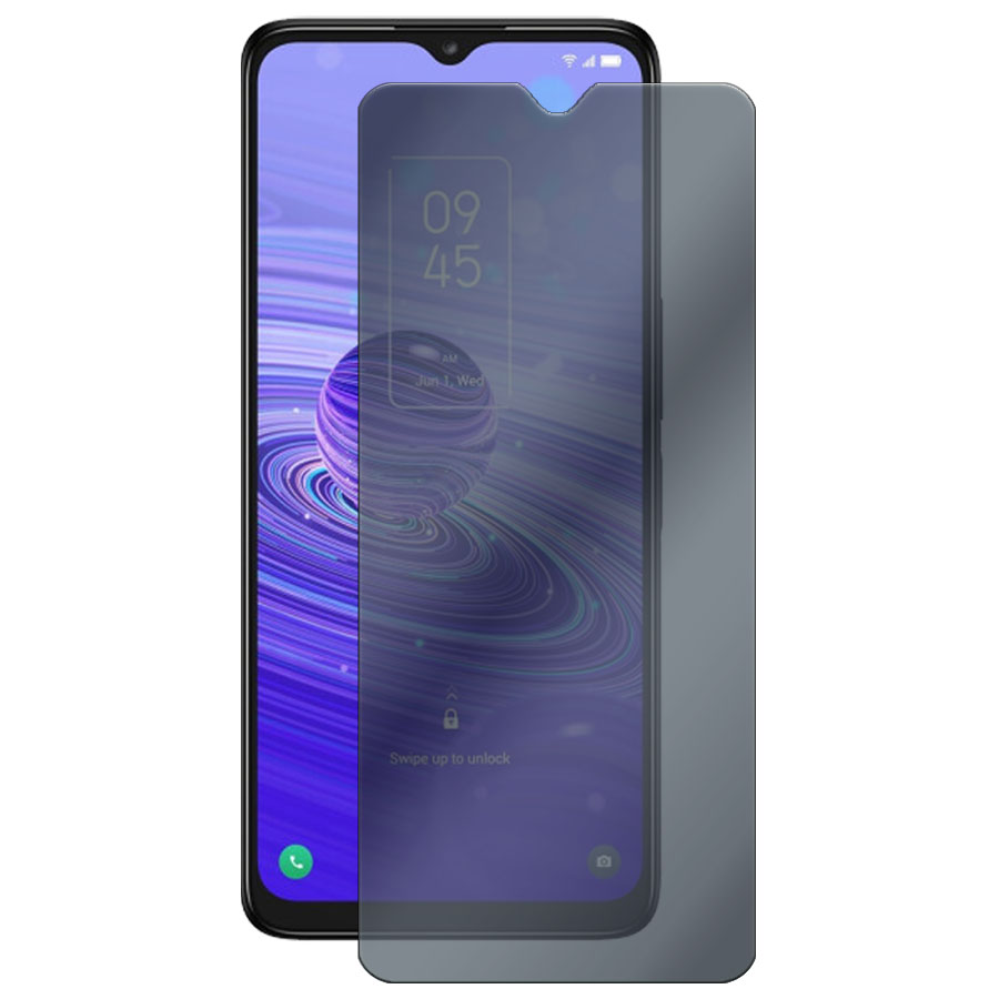 

Стекло защитное гибридное Антишпион Krutoff для TCL 40R 5G