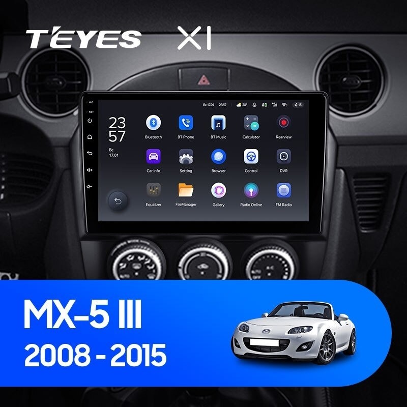 Штатная магнитола Teyes X1 4G 232 Mazda MX-5 2008-2015 2570000₽