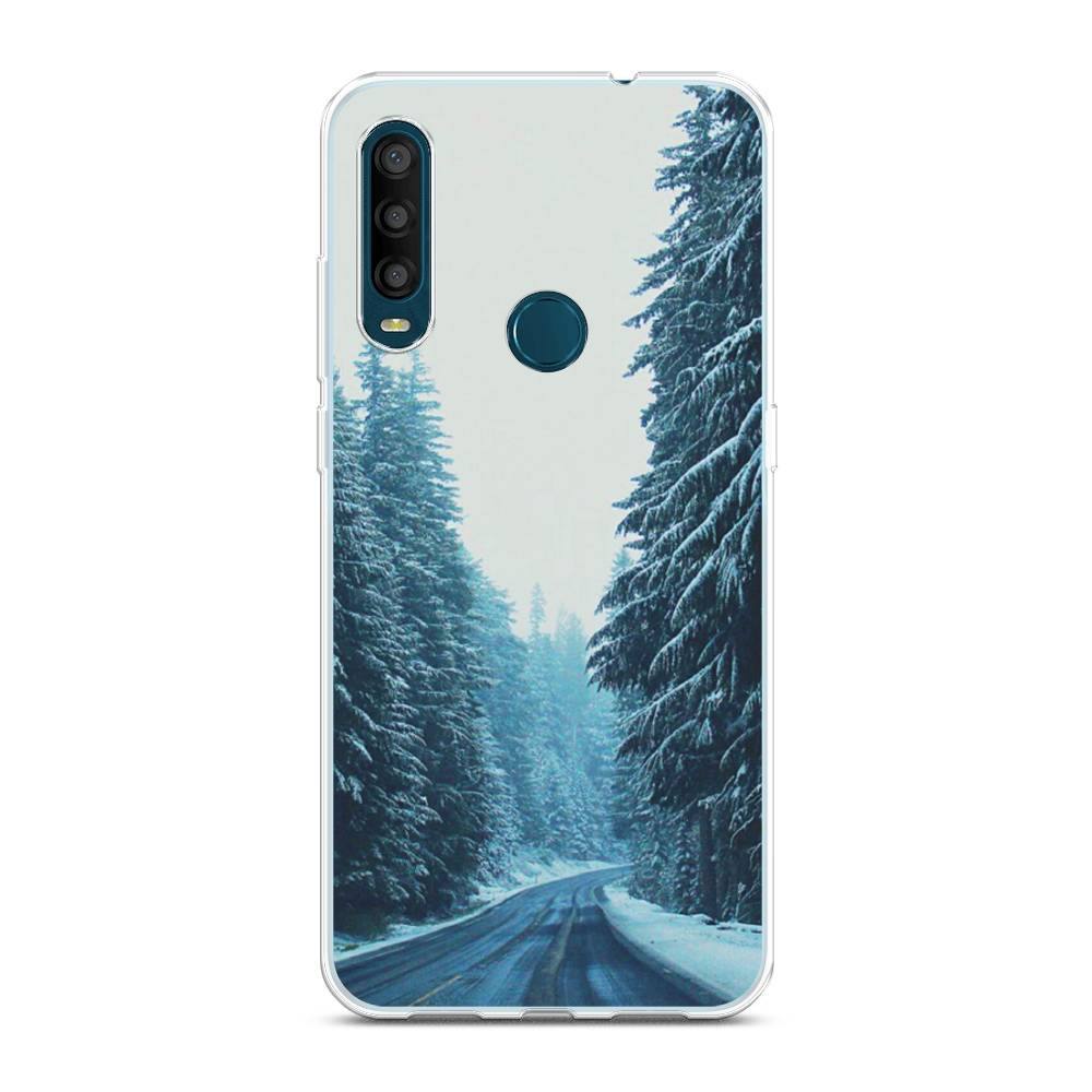 

Чехол на Alcatel 1SE 2020 "Зима 9", Бежевый;голубой;черный, 171250-2