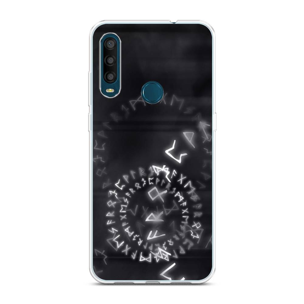 

Чехол на Alcatel 1SE 2020 "Руны", Серый;черный, 171250-3