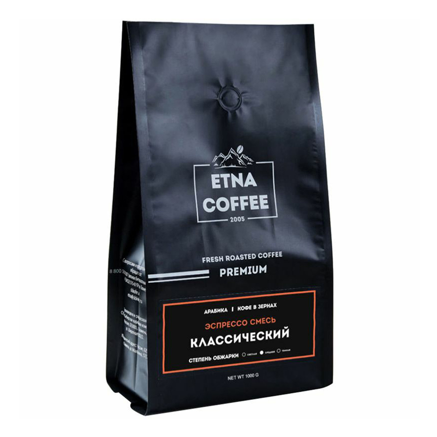 

Кофе Etna Coffee Italiano Classic в зернах 250 г