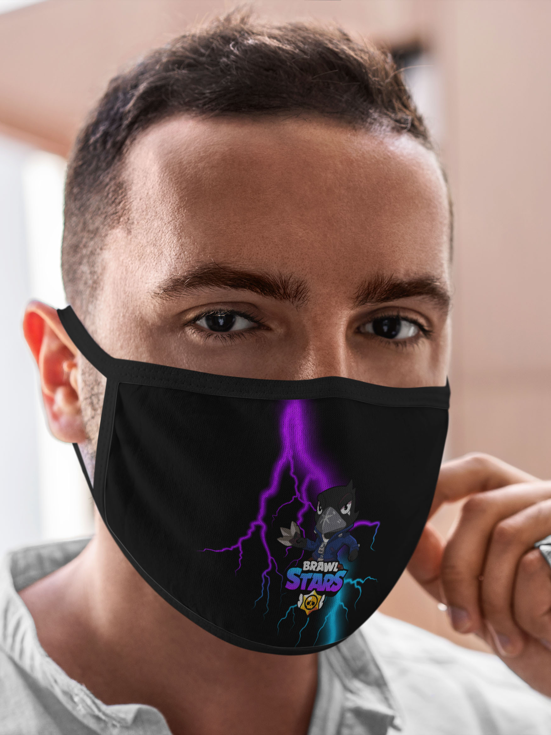 

Многоразовая маска унисекс Burnettie Brawl Stars Crow, Разноцветный, Brawl Stars Crow
