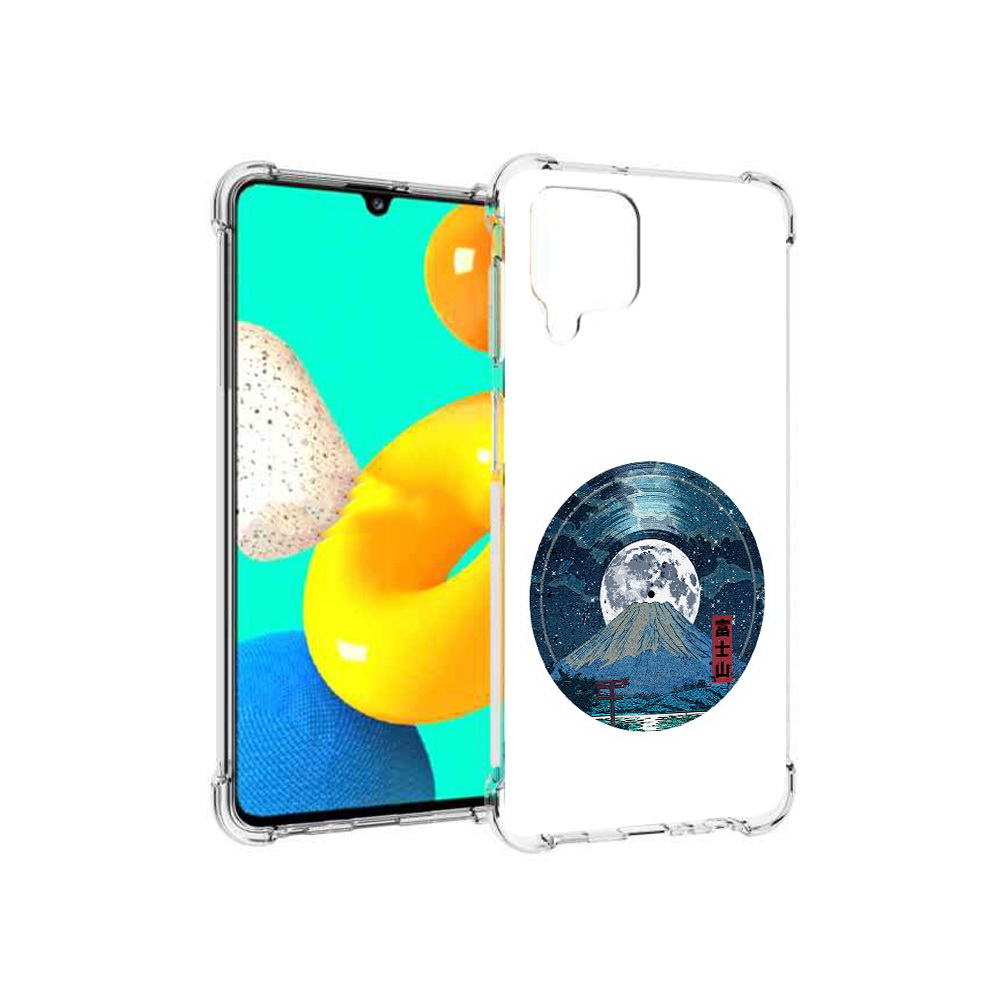 

Чехол MyPads Tocco для Samsung Galaxy M32 нарисованная виниловая гора с луной, Прозрачный, Tocco