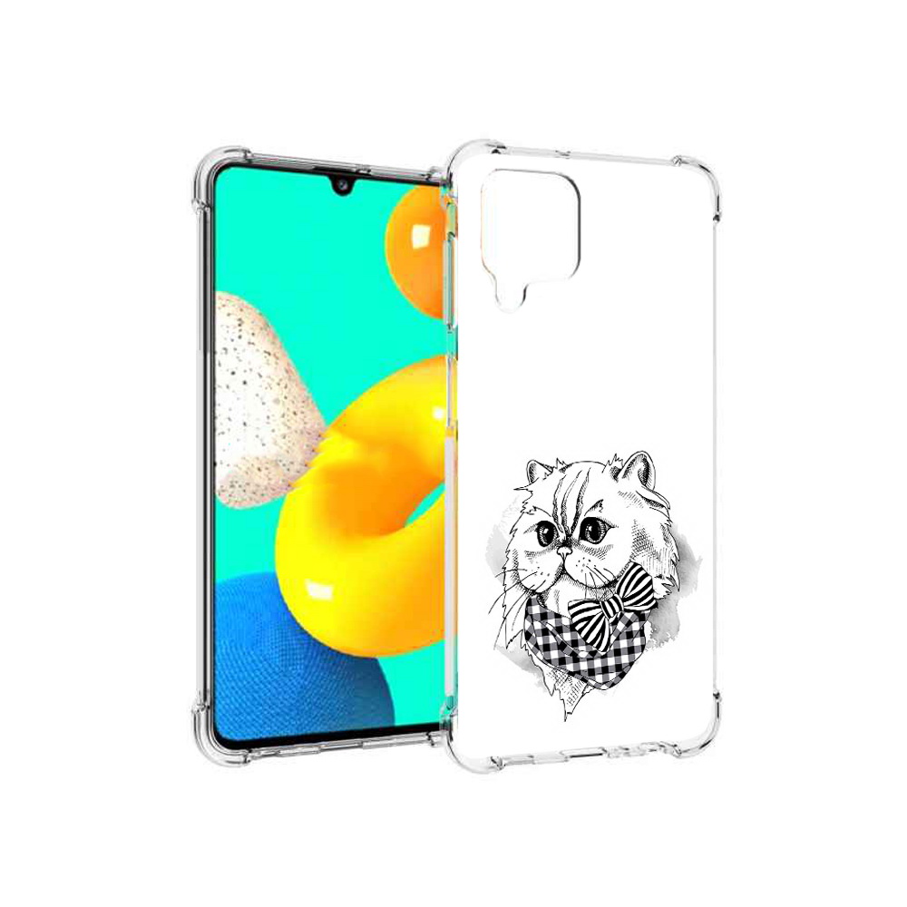 

Чехол MyPads Tocco для Samsung Galaxy M32 нарисованная красивая кошечка (PT161818.523.503), Прозрачный, Tocco