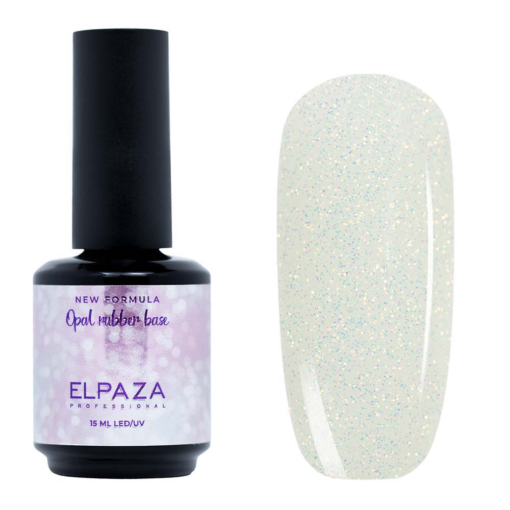 

База каучуковая ELPAZA Cover Rubber Base Opal № 01 15 мл, Opal -01