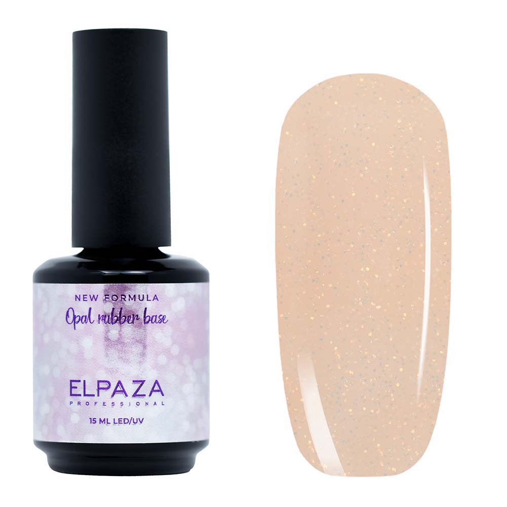 

База каучуковая ELPAZA Cover Rubber Base Opal № 10 15 мл, Opal -10