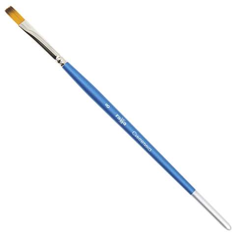 

Кисть для рисования ГАММА, синтетика, плоская, №08, арт. 200790 - (15 шт.)