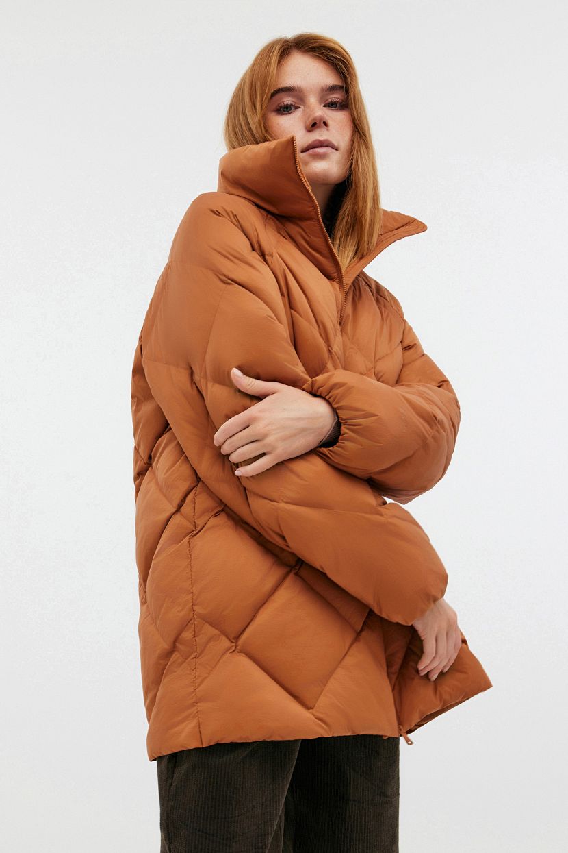 

Пуховик женский Baon B0124504 коричневый XXL, B0124504