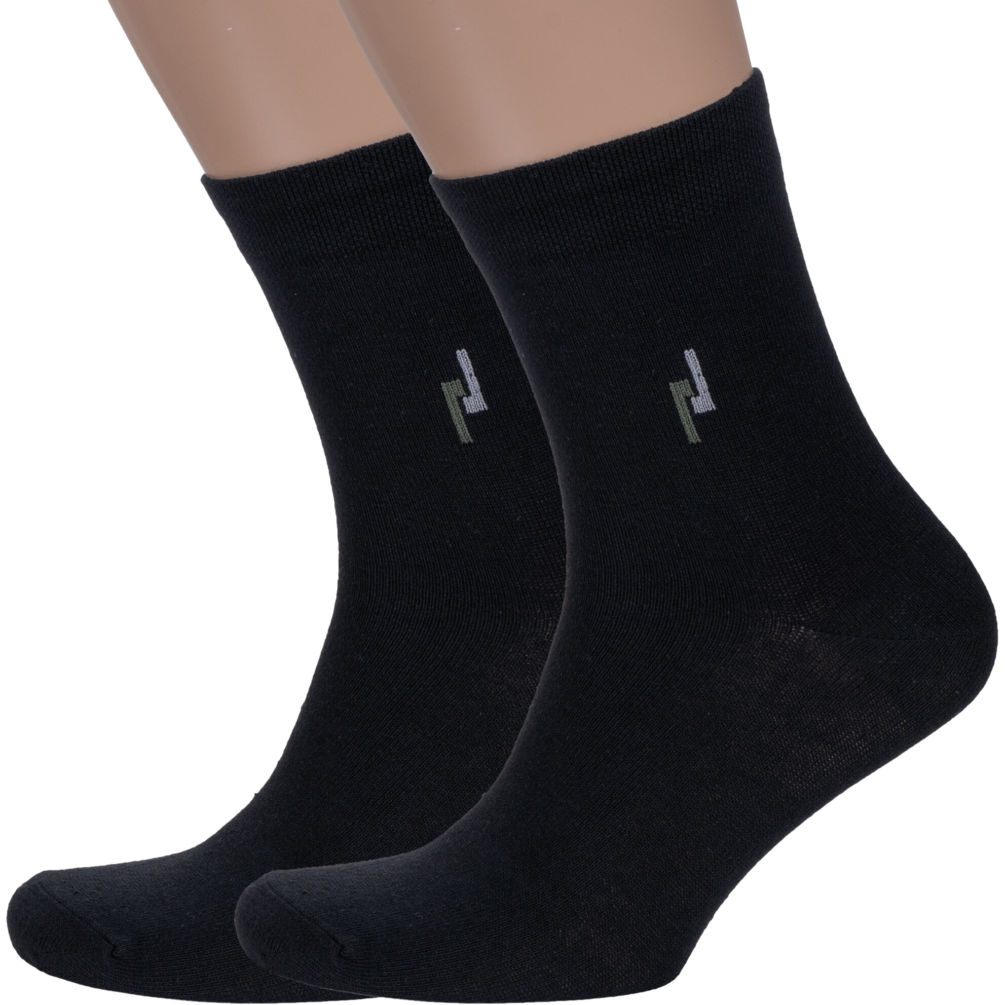 Комплект носков мужских VASILINA 2-0С3457 черных 23-25
