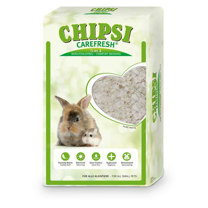 

Наполнитель для грызунов CareFresh Chipsi Pure White, целлюлозный, 50 л