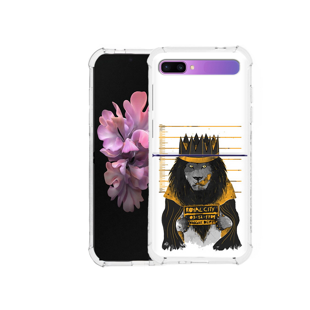 

Чехол MyPads Tocco для Samsung Galaxy Z Flip лев в законе (PT226935.587.435), Прозрачный, Tocco