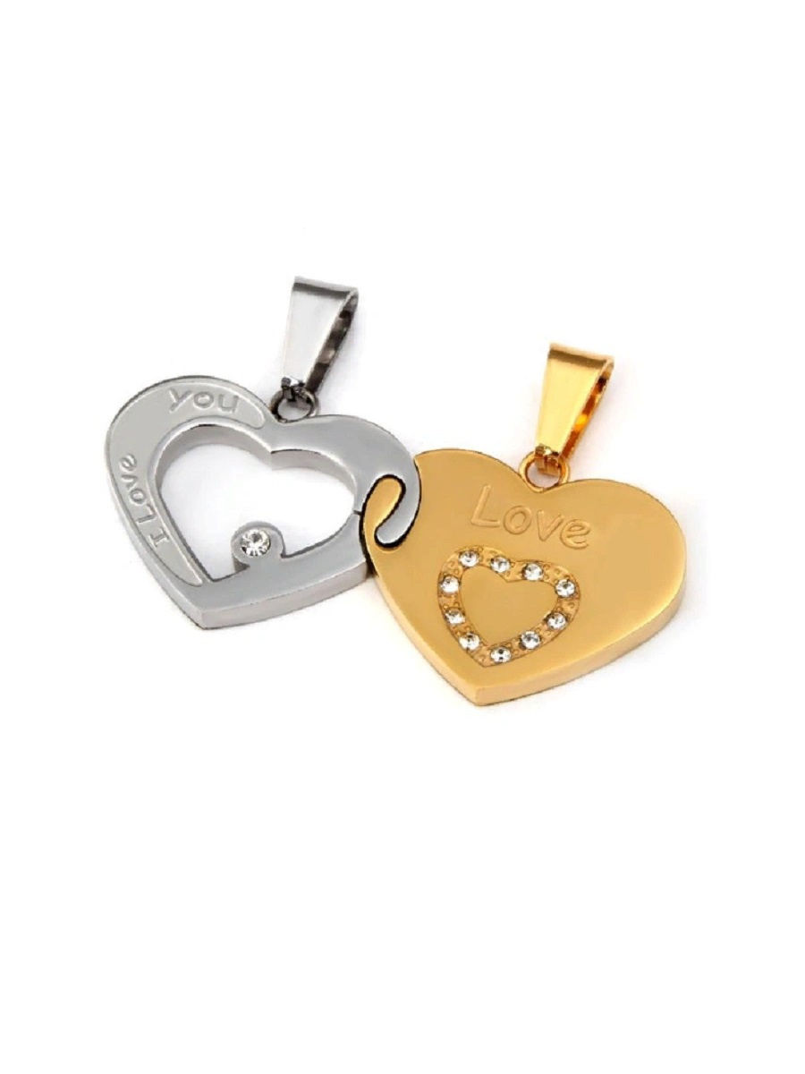 

Парные кулоны из стали с фианитом 4Love4You DC271, DC271