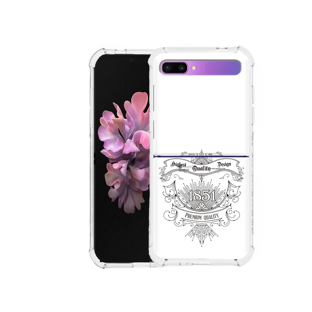 

Чехол MyPads Tocco для Samsung Galaxy Z Flip логотип 1851 год (PT226935.587.444), Прозрачный, Tocco
