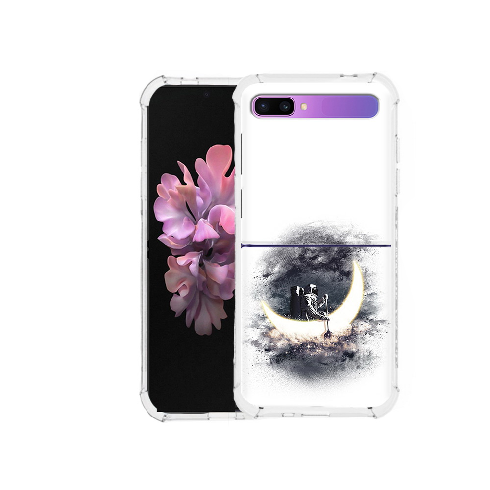 

Чехол MyPads Tocco для Samsung Galaxy Z Flip лунный путешественник (PT226935.587.448), Прозрачный, Tocco