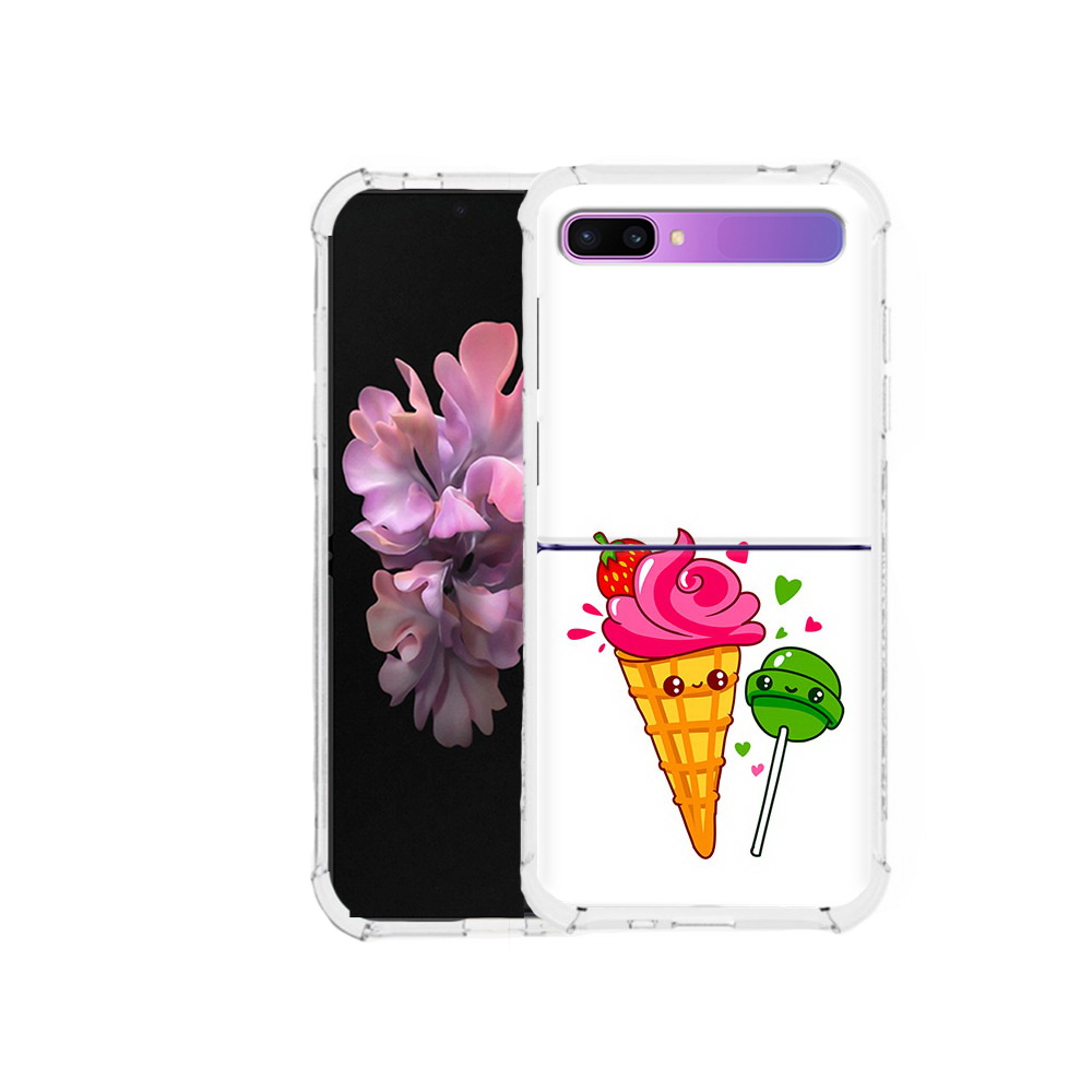 

Чехол MyPads Tocco для Samsung Galaxy Z Flip Вкусняшки (PT226935.587.45), Прозрачный, Tocco