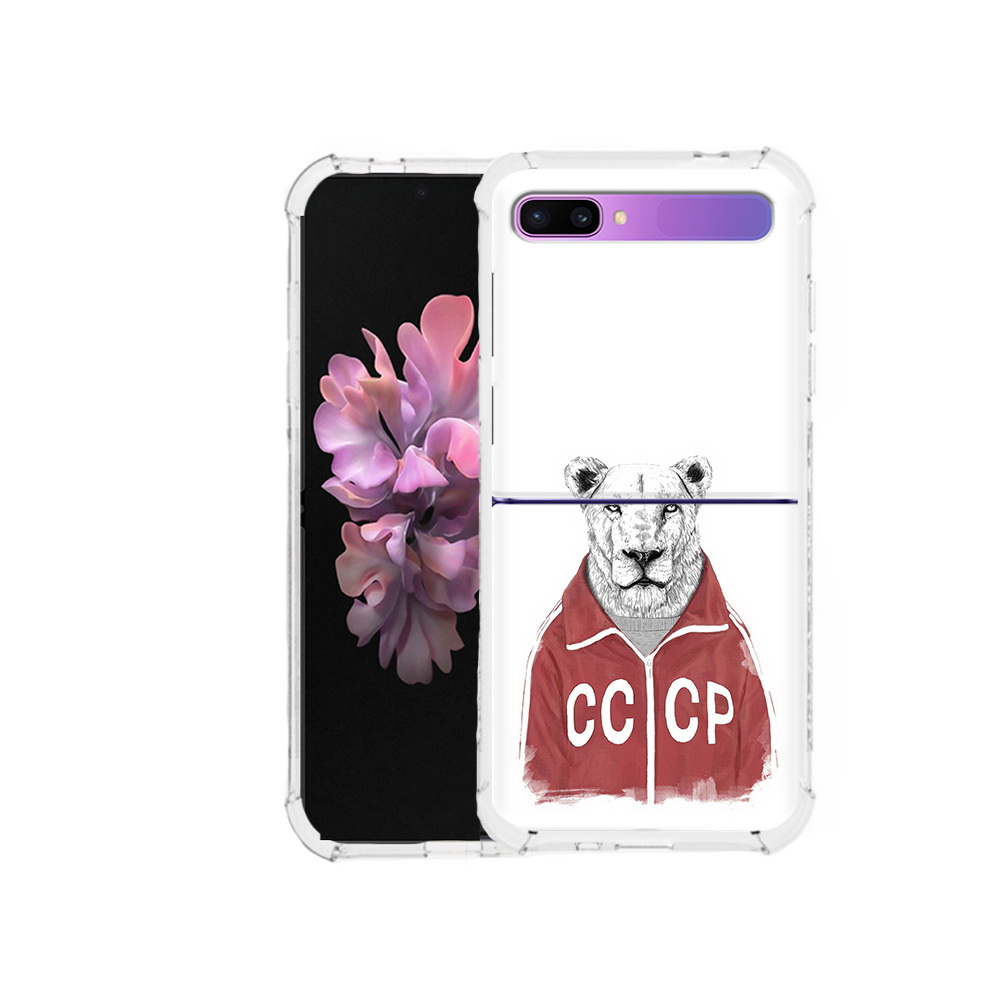 

Чехол MyPads Tocco для Samsung Galaxy Z Flip львица ссср (PT226935.587.450), Прозрачный, Tocco