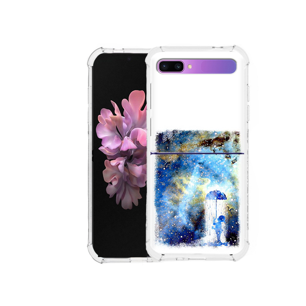 

Чехол MyPads Tocco для Samsung Galaxy Z Flip мальчик в небе (PT226935.587.455), Прозрачный, Tocco