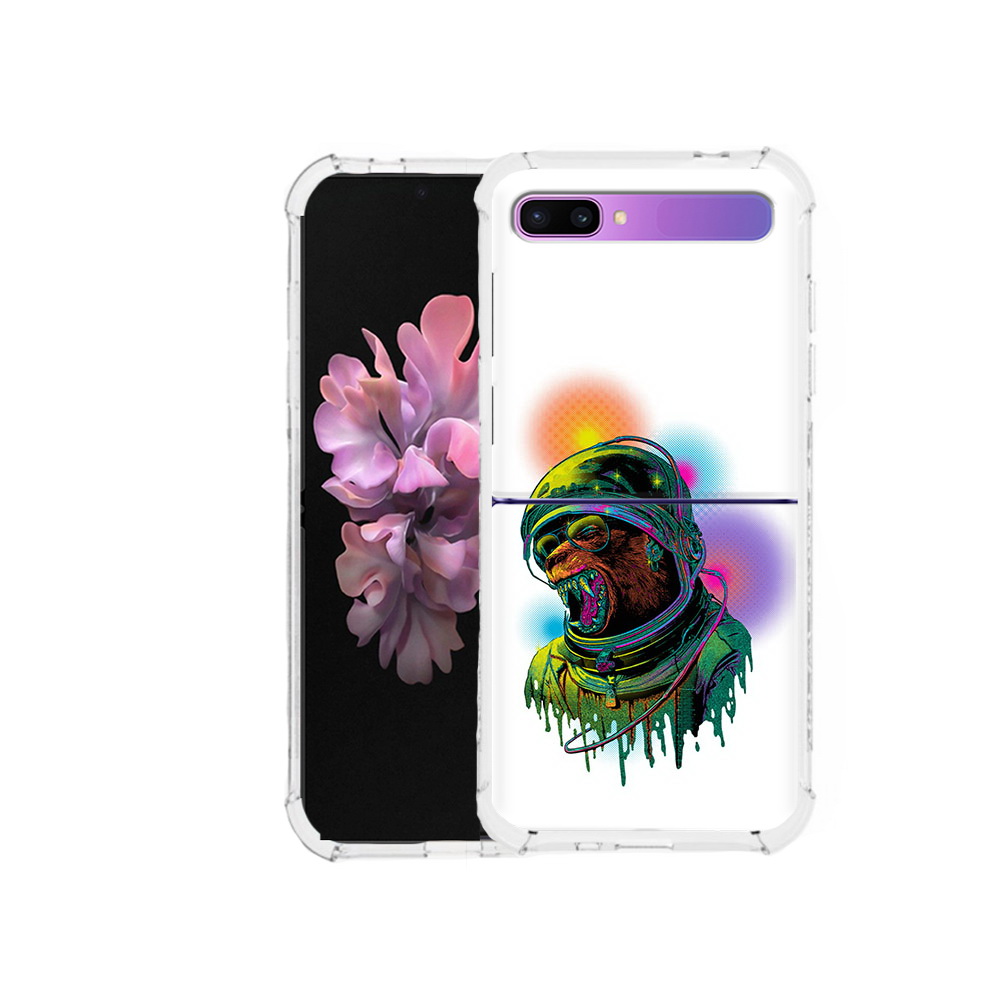 

Чехол MyPads Tocco для Samsung Galaxy Z Flip медведь космонавт (PT226935.587.466), Прозрачный, Tocco