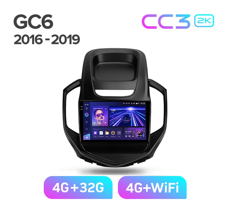 Магнитола TEYES GEELY GC6 2016-2019 г CC3 2K 432ГБ 3489000₽