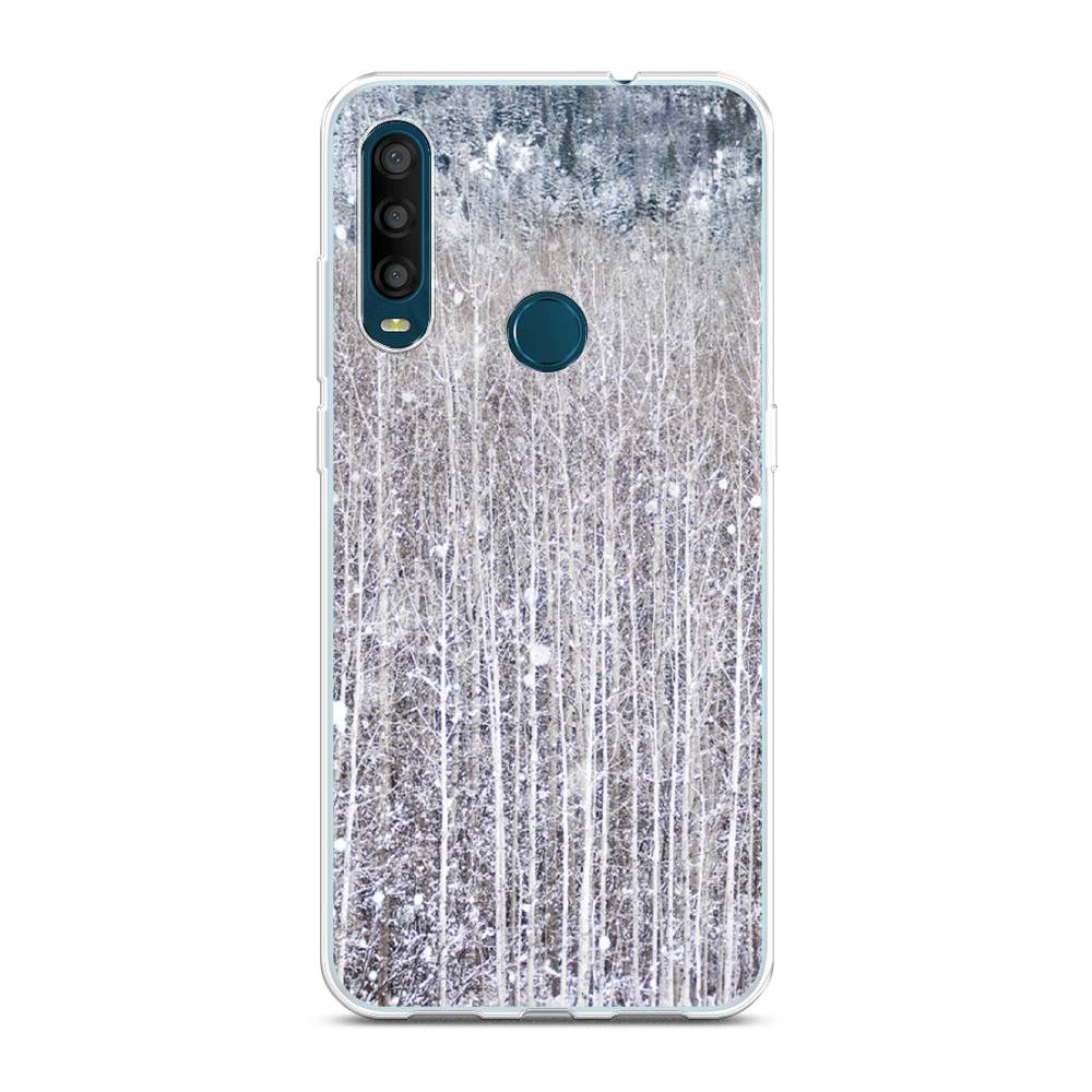 

Чехол на Alcatel 1SE 2020 "Снежный лес", Бежевый;серый;белый, 171250-5