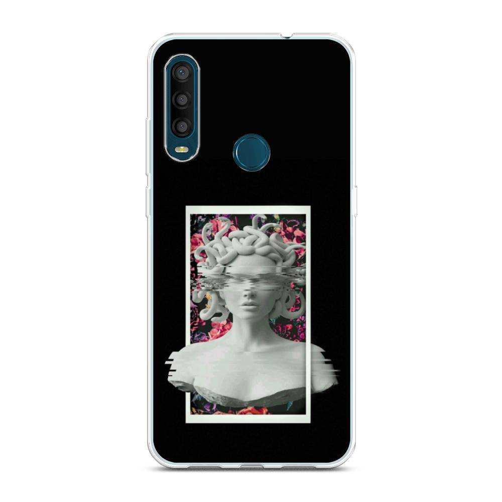 

Чехол на Alcatel 1SE 2020 "Web Punk Медуза Горгона", Черный;серый, 171250-6