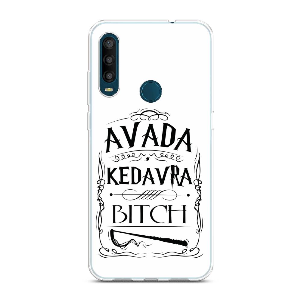

Чехол на Alcatel 1SE 2020 "Avada kedavra bitch", Белый;серый;черный, 171250-6