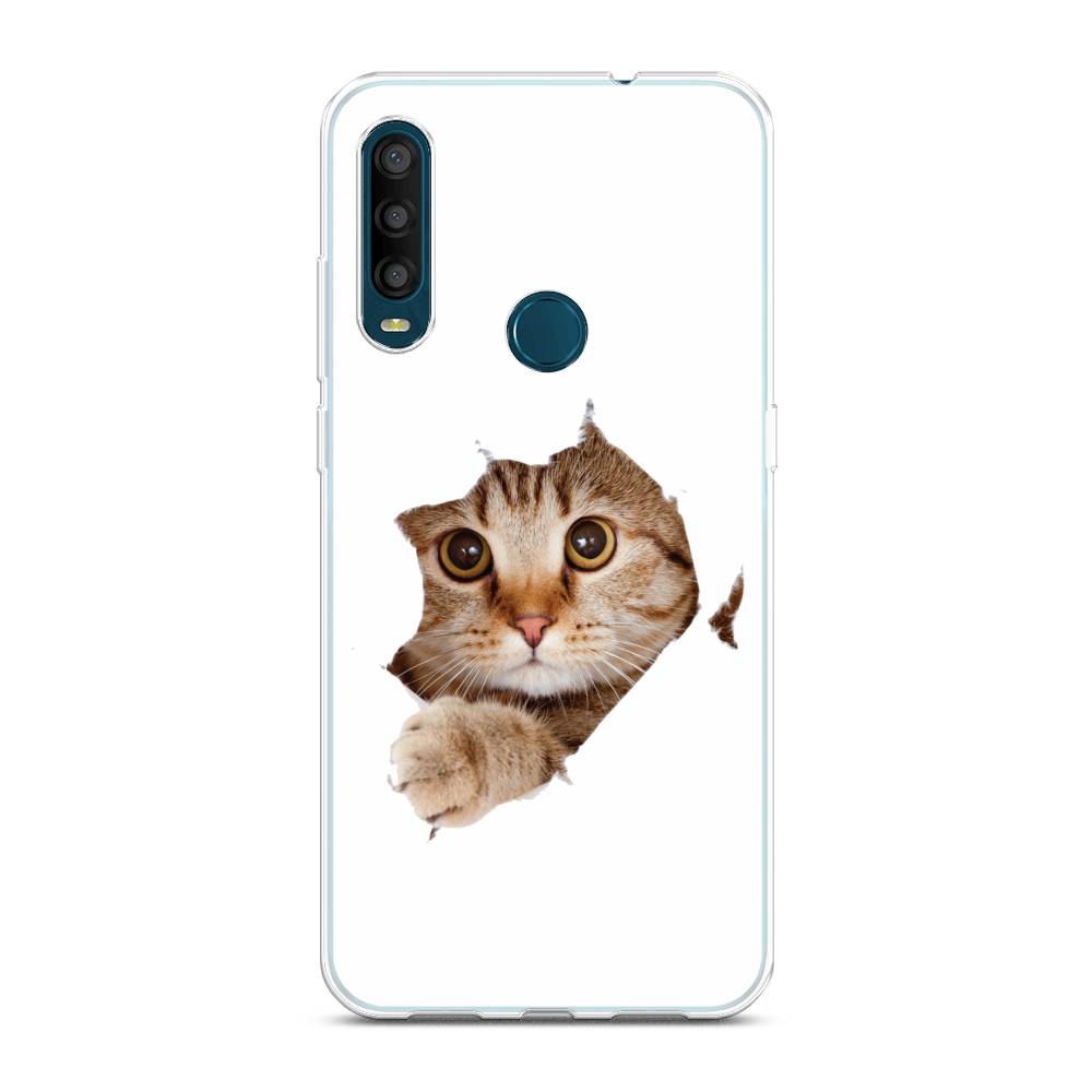 

Чехол на Alcatel 1SE 2020 "Кот и бумага", Белый;коричневый, 171250-1