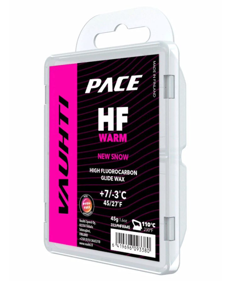 

Высокофтористый Парафин Скольжения Твердый Vauhti 2023-24 Hf Warm +7°C/-3°C, Розовый, Hf Warm +7°C/-3°C