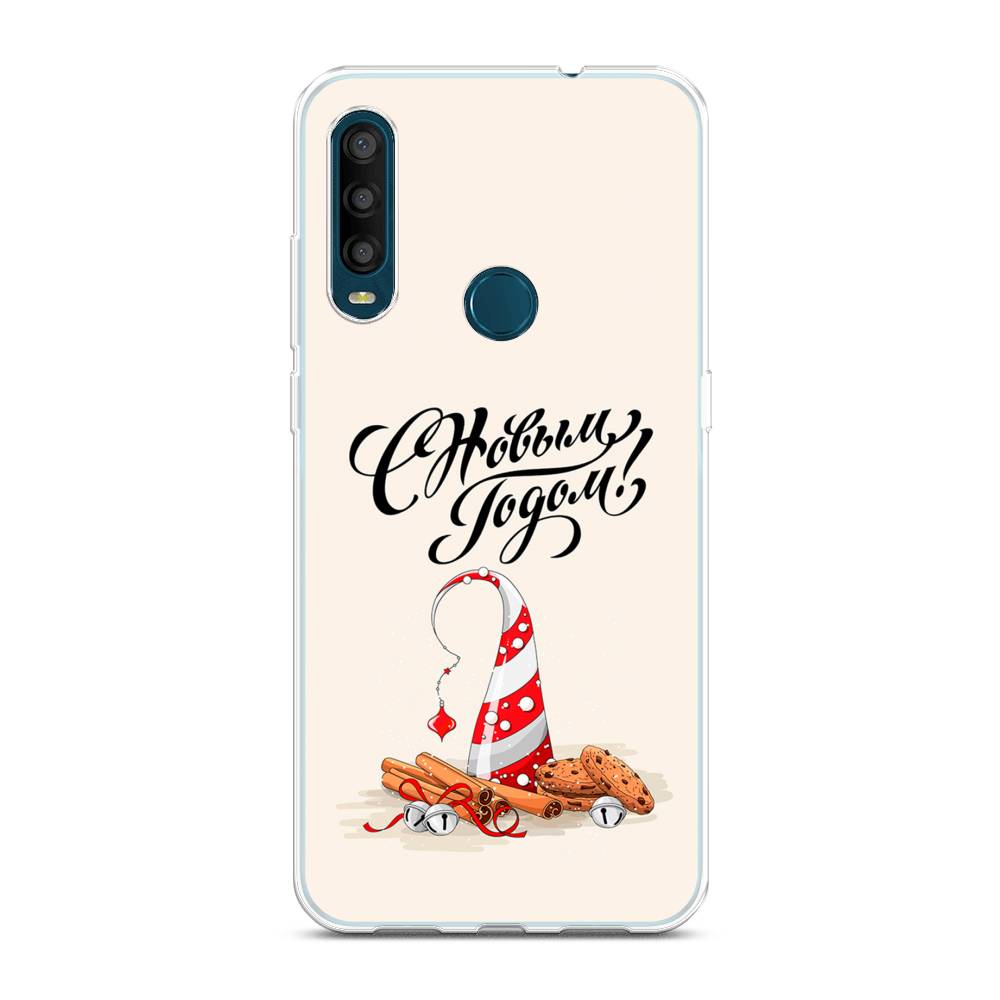 

Чехол на Alcatel 1SE 2020 "Подарки на Новый Год", Бежевый;красный;черный, 171250-5