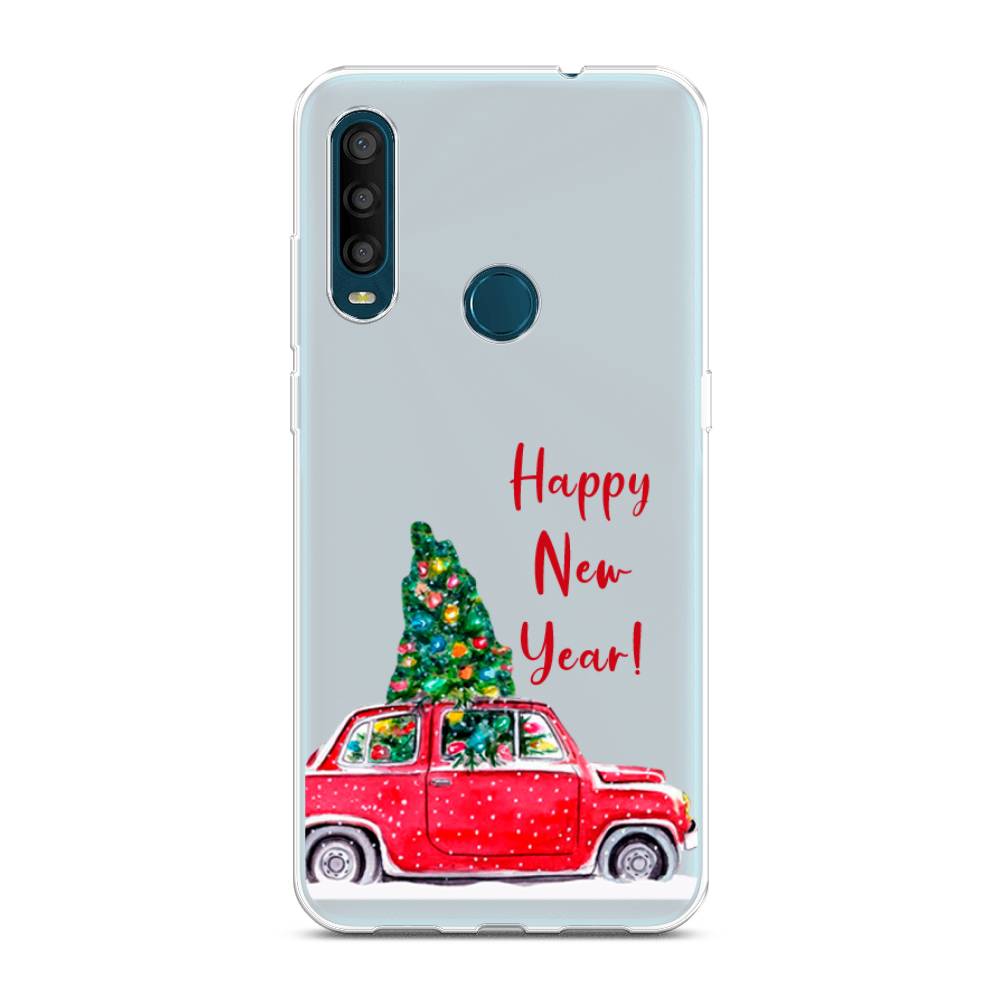 

Чехол на Alcatel 1SE 2020 "Happy New Year", Красный;зеленый, 171250-5