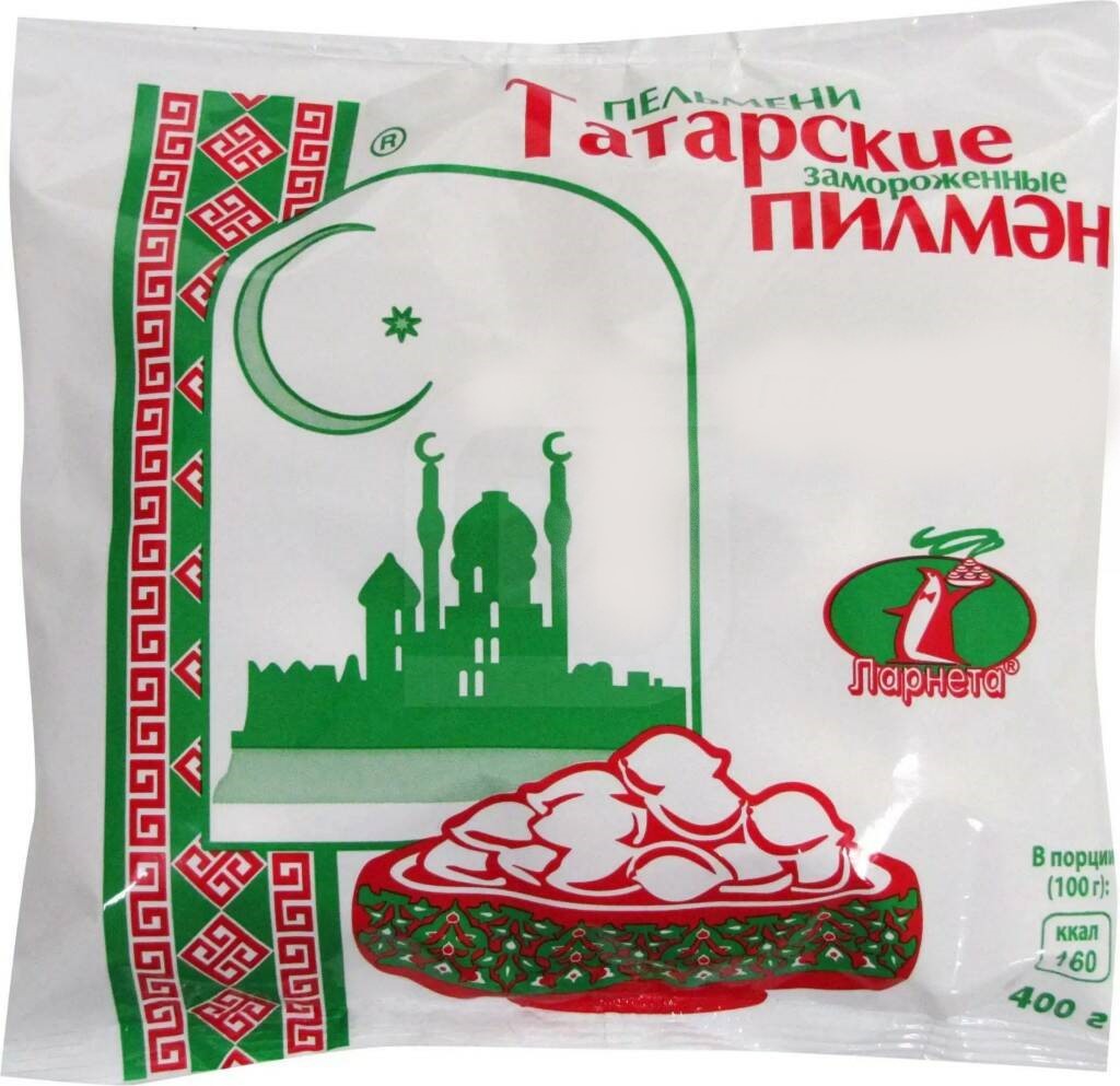 Пельмени Ларнета Татарские из говядины и курицы 400 г