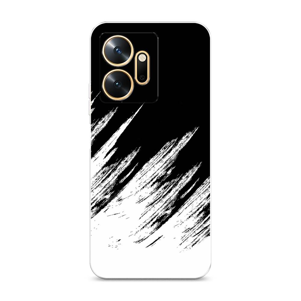 

Чехол Awog на Infinix Zero 20 / Инфиникс Зеро 20 "Черно белые брызги", Черный;белый;бежевый