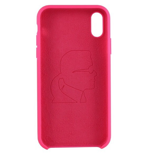 

Чехол CG Mobile Karl Lagerfeld Liquid silicone Ikonik iPhone X/XS Розовый/Черный