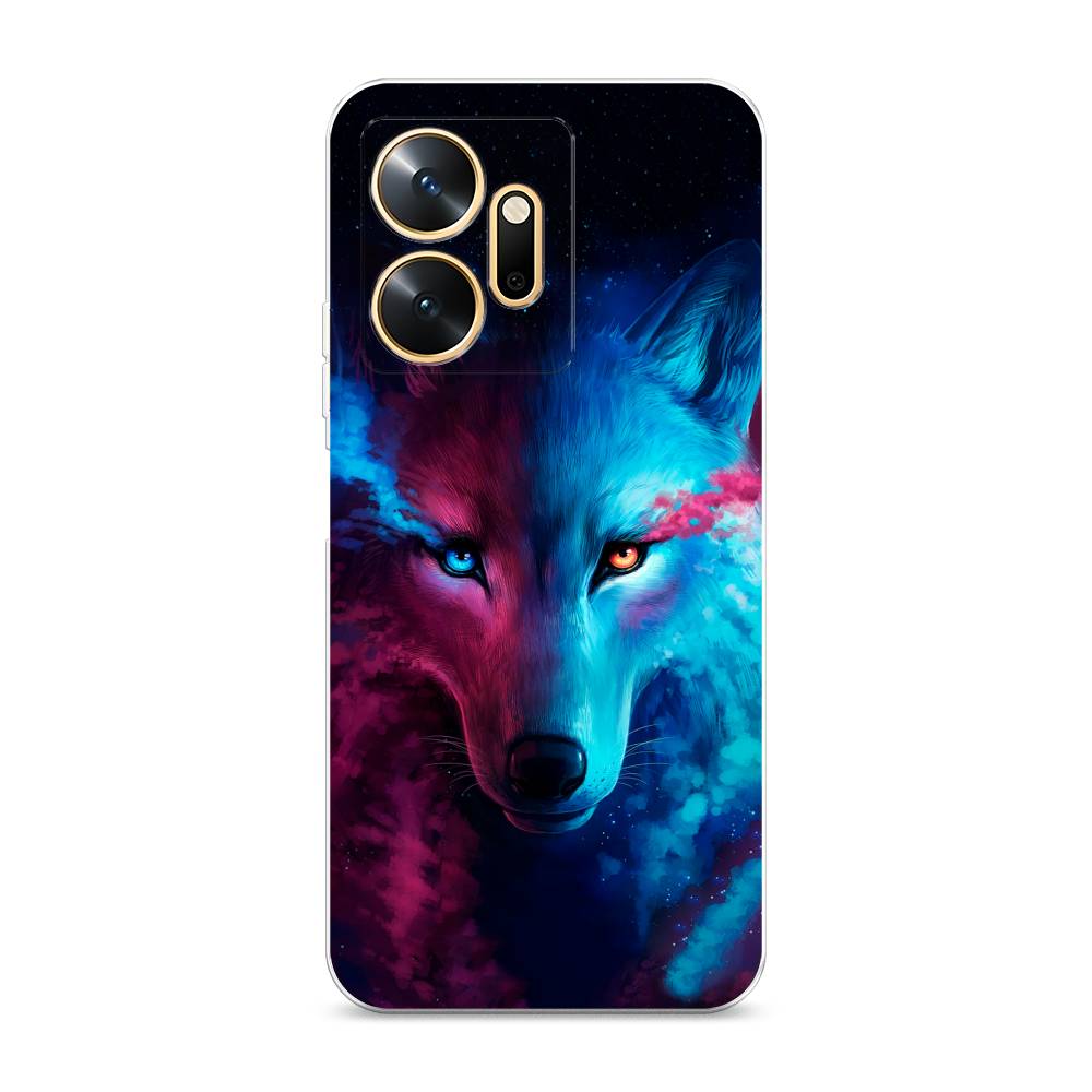 

Чехол Awog на Infinix Zero 20 / Инфиникс Зеро 20 "Волшебный волк", Черный;серый;синий