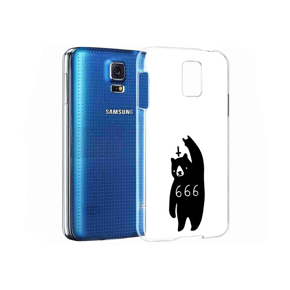 

Чехол MyPads Tocco для Samsung Galaxy S5 медведь 666 (PT12196.512.462), Прозрачный, Tocco