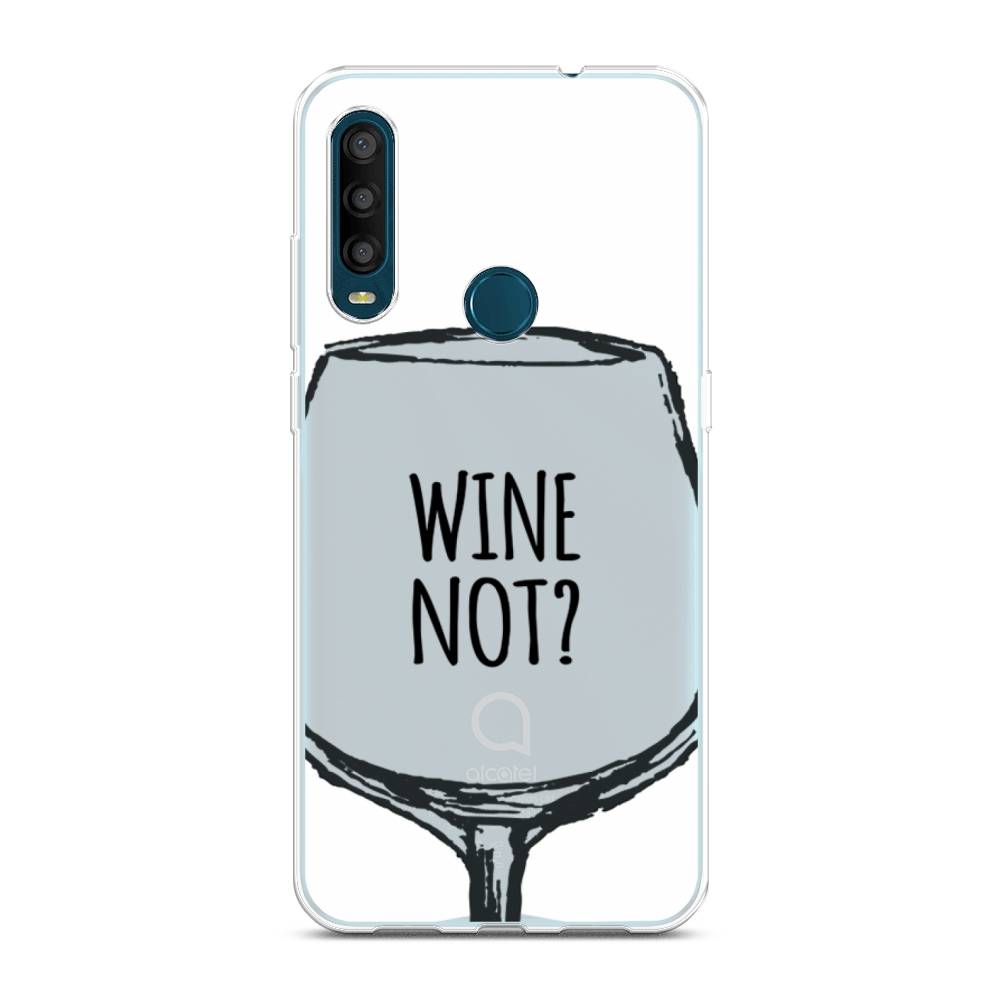 

Чехол на Alcatel 1SE 2020 "Wine not white", Белый, 171250-6
