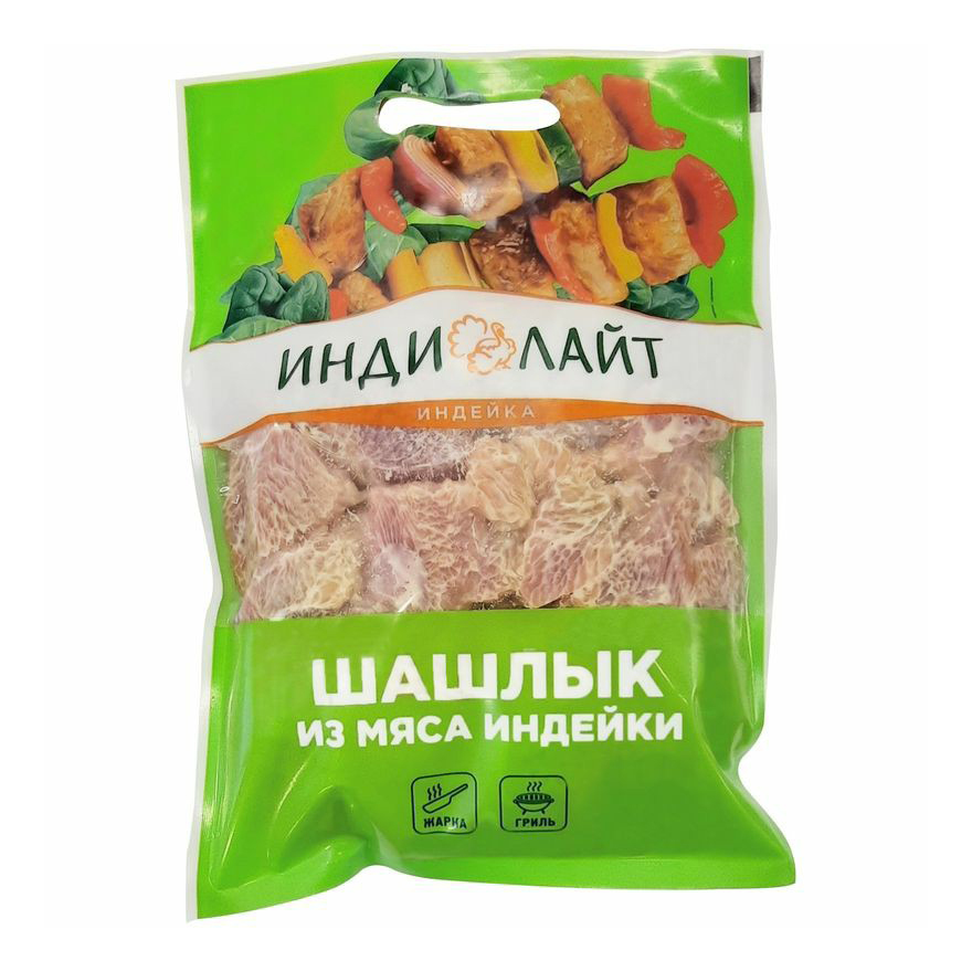 

Шашлык из грудки индейки Индилайт с цедрой лимона охлажденный +-1 кг
