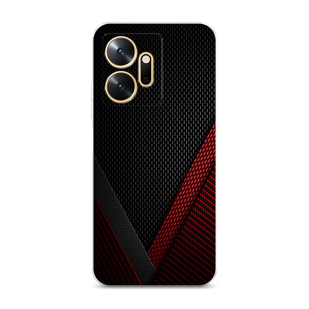 

Чехол Awog на Infinix Zero 20 / Инфиникс Зеро 20 "Красный карбон", Черный;красный