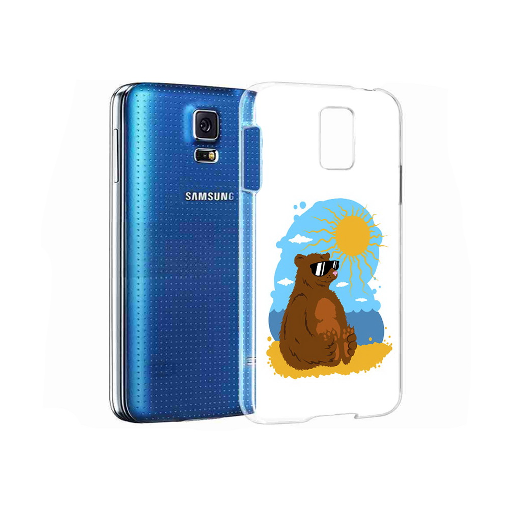 

Чехол MyPads Tocco для Samsung Galaxy S5 медведь на чиле (PT12196.512.468), Прозрачный, Tocco