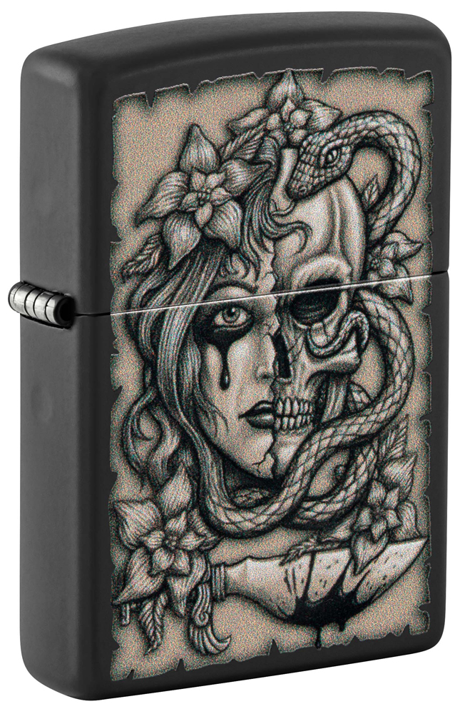 

Зажигалка ZIPPO Gory Tattoo 48616, Черный, Gory Tattoo