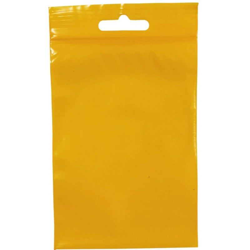 

Пакет с замком (Zip Lock) с европодвесом 8 х12 см, 60 мкм,желтый 100 шт/уп