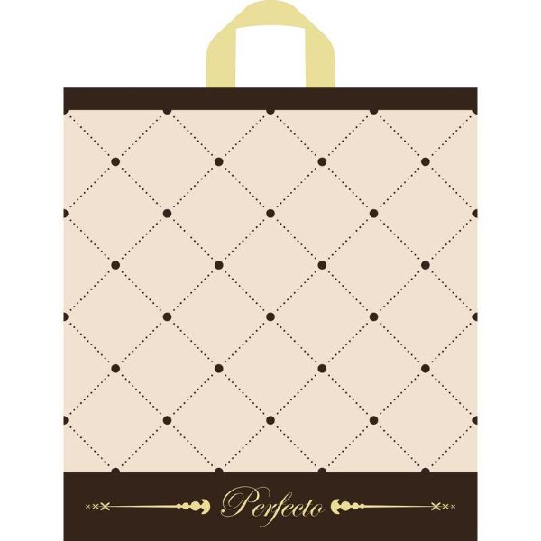 

Пакет с петлевой ручкой Перфекто Шик 42х46см 25шт/уп, Бежевый