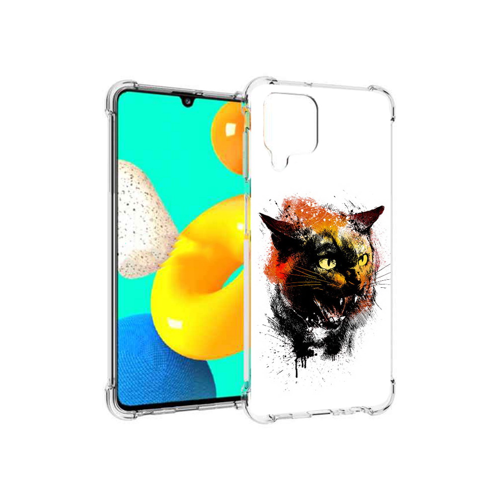 

Чехол MyPads Tocco для Samsung Galaxy M32 сиамский кот (PT161818.523.598), Прозрачный, Tocco