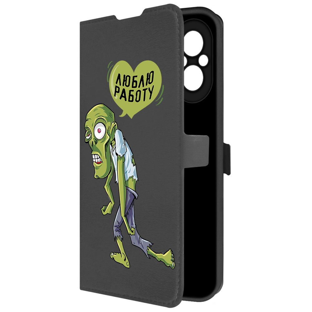 

Чехол-книжка Krutoff Eco Book для Realme C67 Люблю Работу (черный)