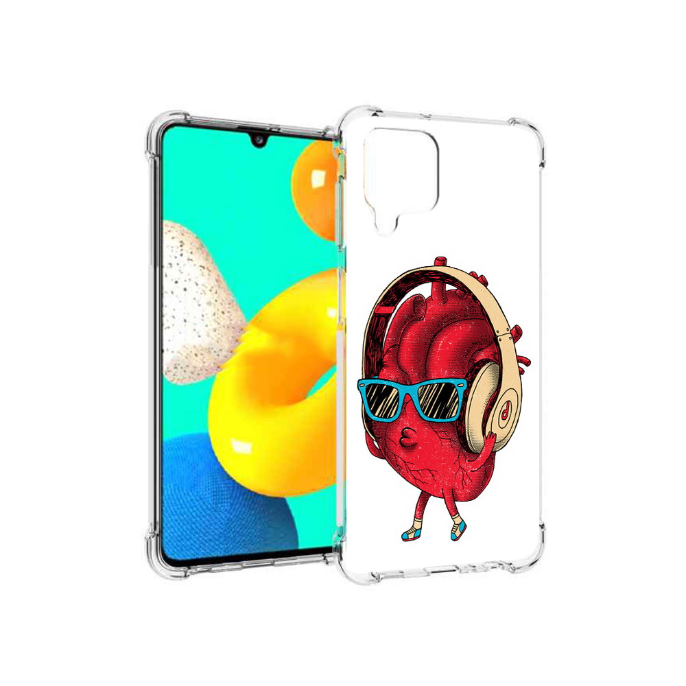 

Чехол MyPads Tocco для Samsung Galaxy M32 слушай сердце (PT161818.523.609), Прозрачный, Tocco