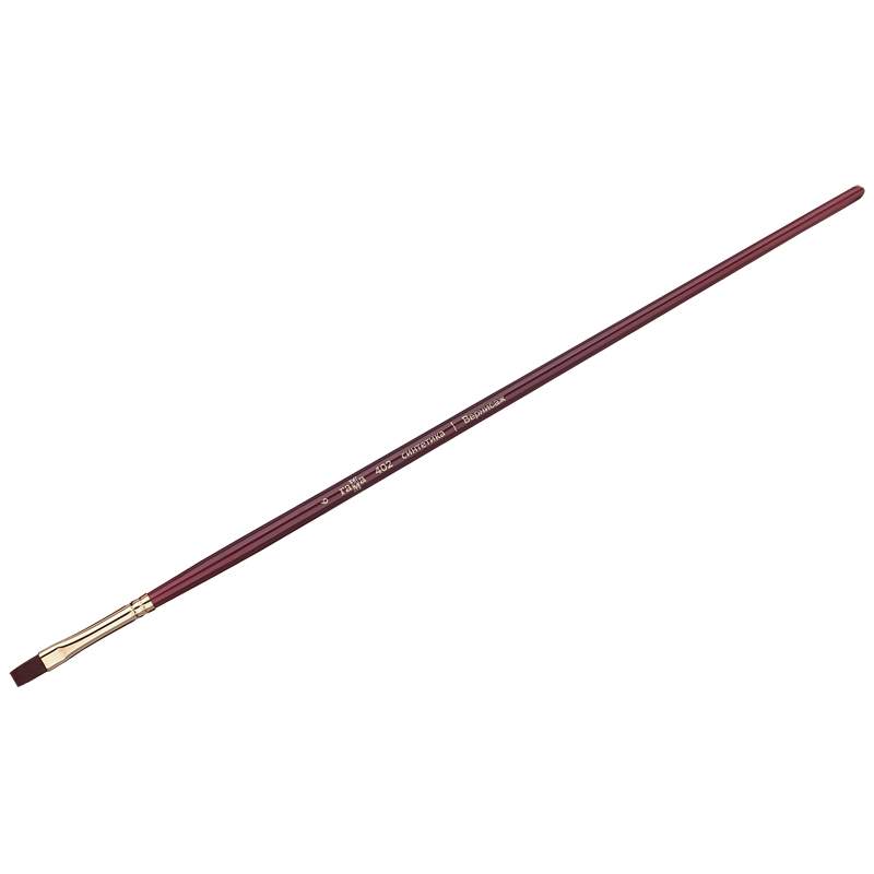 

Кисть художественная ГАММА, синтетика, плоская, №06, арт. 300041 - (6 шт.)