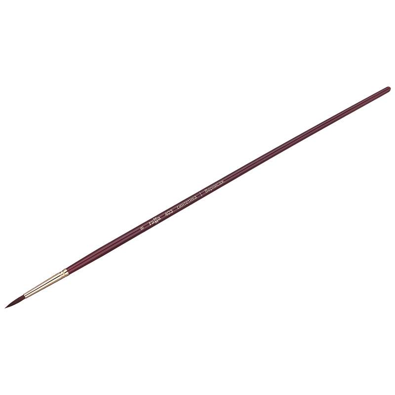 

Кисть художественная ГАММА, синтетика, круглая, №08, арт. 300055 - (6 шт.)
