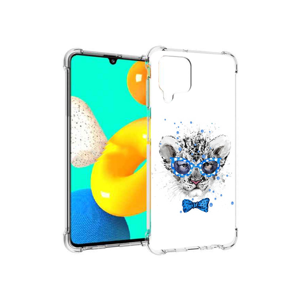 

Чехол MyPads Tocco для Samsung Galaxy M32 тигренок с бабочкой (PT161818.523.642), Прозрачный, Tocco
