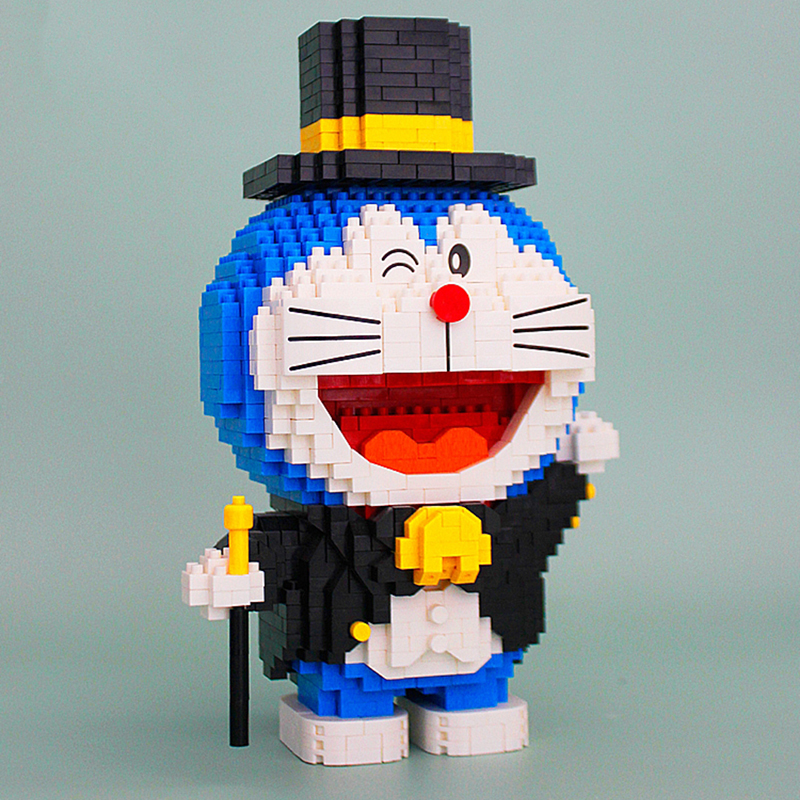 Конструктор 3D из миниблоков Balody Doraemon котик фокусник 1215 элементов - BA16132 конструктор 3d из миниблоков balody doraemon котик дед мороз 1030 элементов ba16147