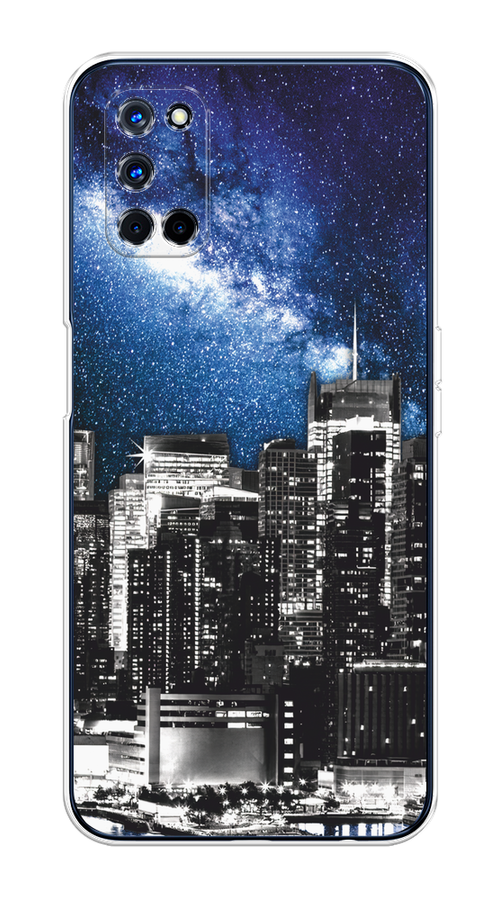 

Чехол на Oppo A52/A72 "Космический Нью-Йорк", Синий;серый, 253250-1